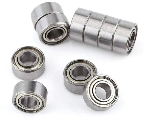 10 stuks Diepgroefkogellager Miniatuur Dubbele Rubberen Afgedichte Kogellagers - 5x11x5mm, Duurzaam en Multifunctioneel
