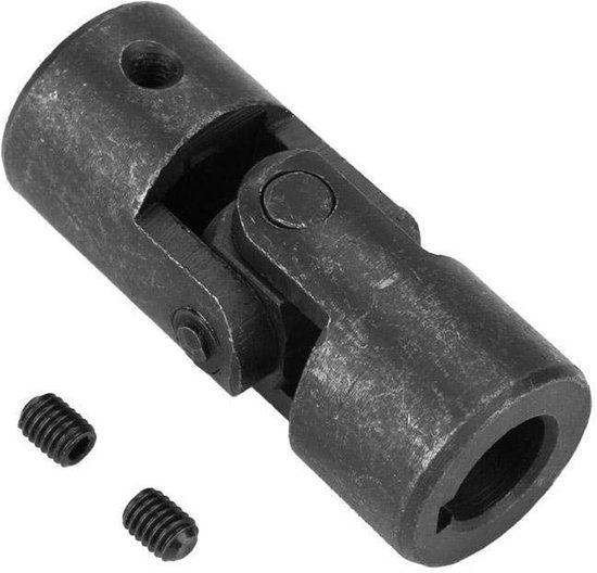 14 mm binnendiameter stalen draaibare askoppeling met spiebaan voor draaibare motorconnectorkruis