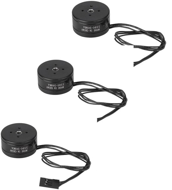 3PCS 80t Hollow Shaft Brushless Motor Low Noise Low Power Consumption 260KV Suitable for 808 Camera Gimbal RC Drones