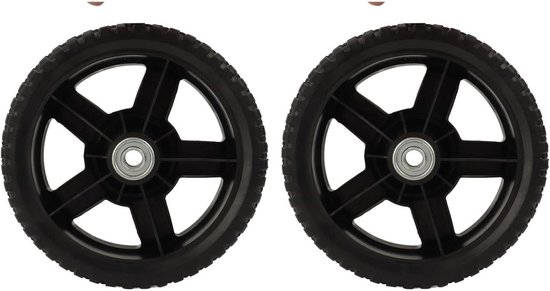Grasmaaierwielen van 203 cm (8 inch) - Reservewielen voor PP-grasmaaiers: uitstekende tractie, voorkomt wrijving, hoge stabiliteit - 2 stuks