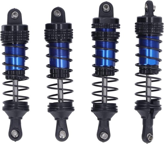4 Stks Aluminium Schokdempers voor Achter voor LC Racing 1/14 1/16 (Blauw)