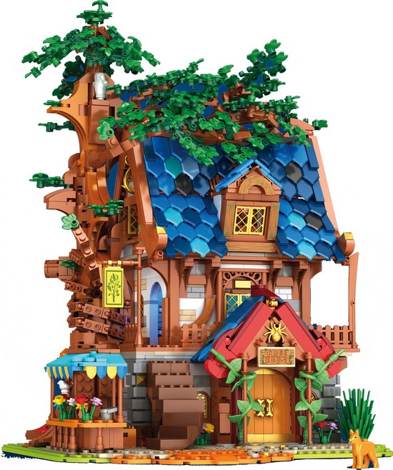 Reobrix - Boom huis | Kasteel icons modelbouw | Creator classic architecture bouwpakket | Compatibel met lego mould king sluban mega | Technische speelgoed ideas expert volwassenen & kinderen | 2566 bloks modelbouw | European Century