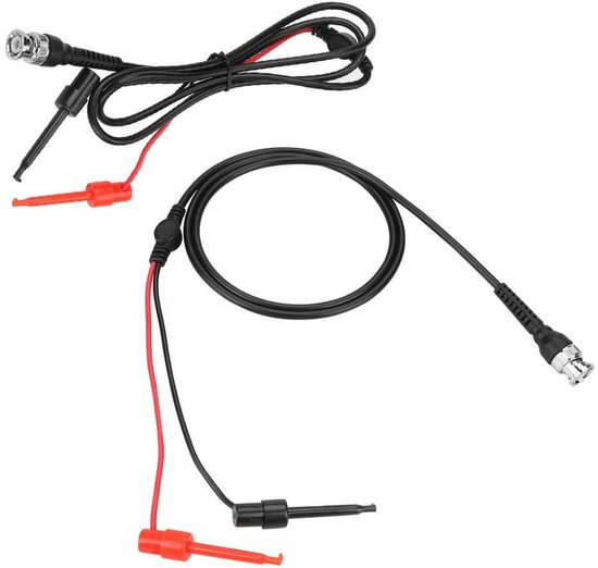 BNC naar Dual Testing Plunger Haak Coaxiale Kabel Test Loodclip met Twee Mini Probes Eindigde voor Mechanische Testen Werk