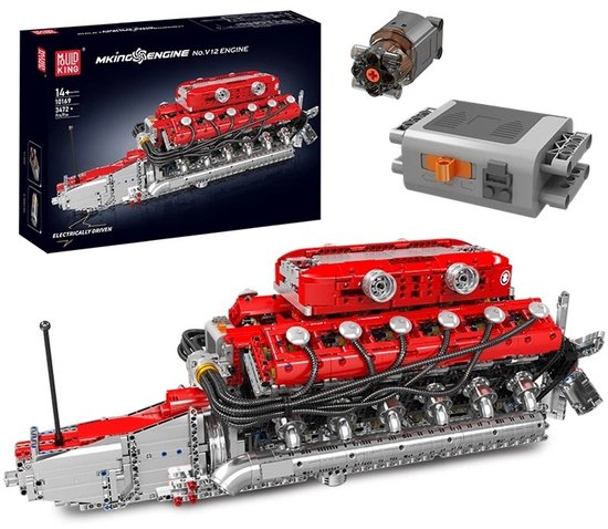 Comnox - Mould King - V12 Motorbouwset - 3472 Stukjes - LEGO Compatible - Educatief Speelgoed