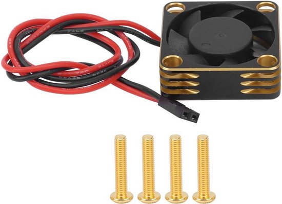 28000 RPM RC Koelventilator Borstelloze Motor Accessoire Onderdelen 30x30mm Ventilator voor RC540(Goud)