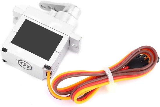 Metalen Servo Stuurmotor - Zeer Nauwkeurig en Extreem Stil Geluid (Zilver) voor WPL RC Truck