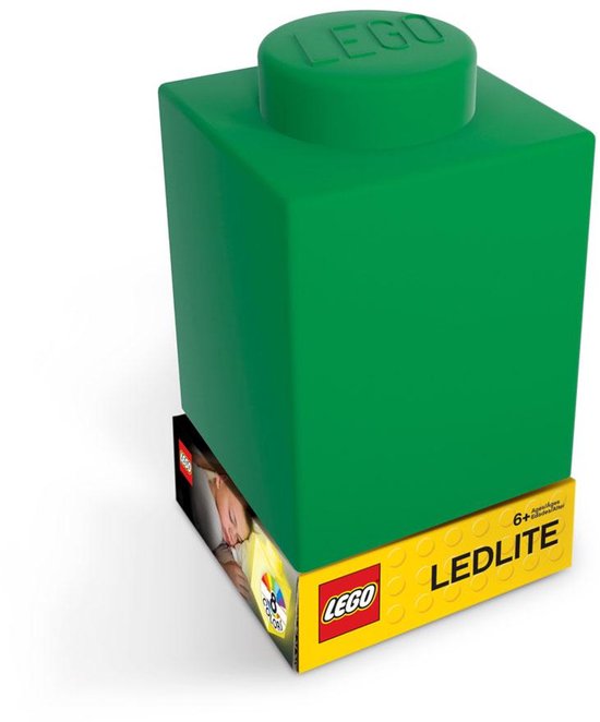 LEGO - Silicone Brick - Night Light w/LED - Green