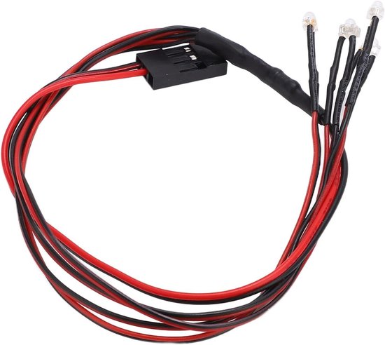 1/24 1/18 RC-autokoplampen 4LED-lichtnachtkoplampen voor Axiale Scx24 RC-auto (Vierkant) - RC-accessoire