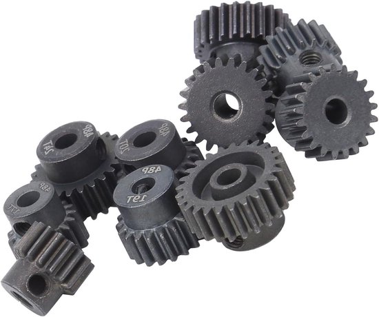 Rondselset Staal 6×5×2 10st Set 16t 25t 7075 48p voor RC Auto Motor