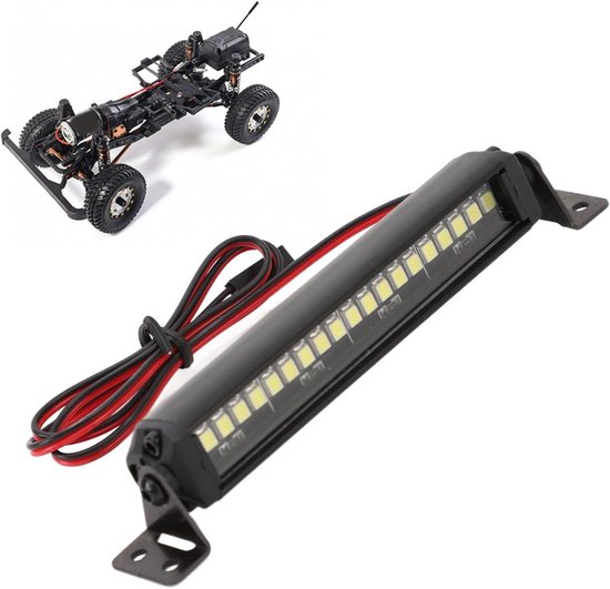 Zeer heldere enkele rij aluminium daklamp met 20 leds voor 1/10 RC Crawler Car - Lichtbalk