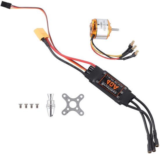 Borstelloze Motor 2212 1000KV en 40A ESC Set voor RC Drone Helicopter FPV Model