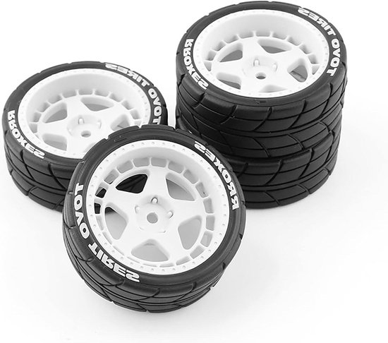 4 stks/1 set Drift Wielnaaf Band RC Banden voor HPI/KYOSHO/Tamiya 1:10 WRC TT02 XV01 - Modificatie Upgrade Onderdelen