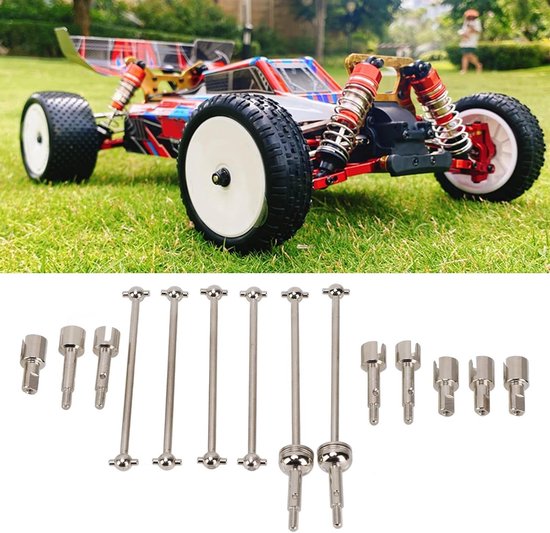 Aandrijfas Duurzaam Stevig Mooi Uiterlijk RC Hondenbot Aandrijfas Hoog Vermogen Transmissie efficiëntie RC Auto onderdelen voor WLtoys 144001