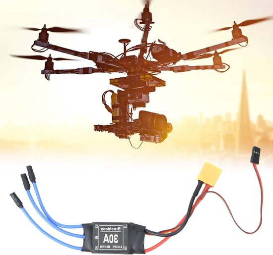 30A Borstelloze XT60 Elektronische Snelheidsregelaar voor RC Boot, Drone, Helikopter FPV