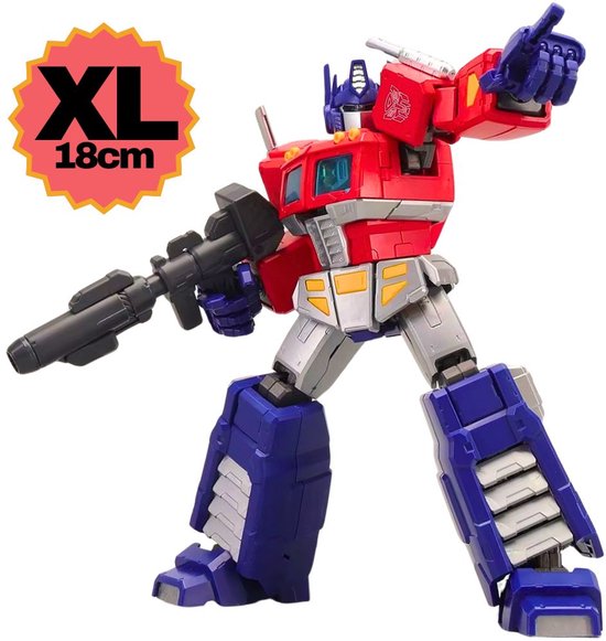 Hasbro - Blokees Transformers G1 Optimus Prime Action Edition | Auto bots wars | Robot technic modelbouw | Gundam model kit | Speelgoed legacy star bouwpakket | Bekend van manga & anime | Niet compatibel met lego of revell | Vaderdag cadeau geschenk