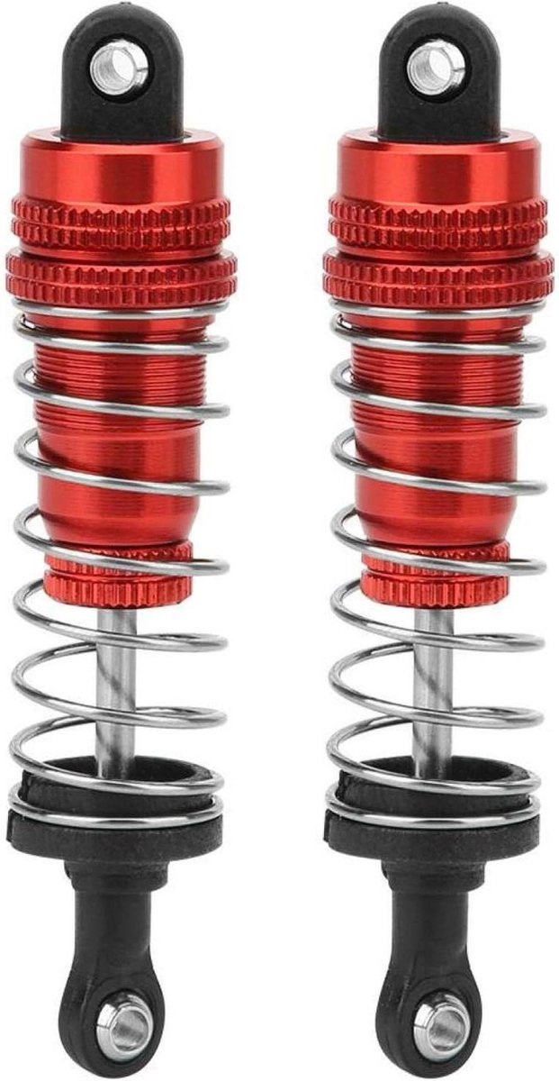 Schokdemper metalen veerpoten reserveonderdelen - Geschikt voor 1/14 WL_toys 144001 Model RC (rood) .