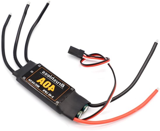40A ESC 2-4S Borstelloze Snelheidsregelaar 5V 3A BEC voor Vaste Vleugel DIY RC Vliegtuigen Drone Helikopter Quadcopter