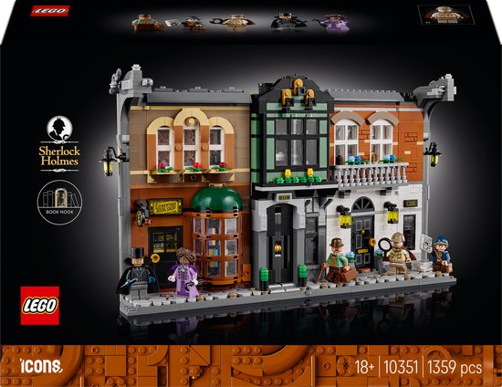 LEGO® Icons Sherlock Holmes Book Nook Kit - 10351
