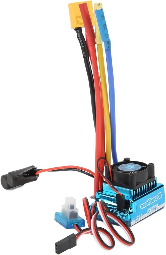 120A RC Borstelloze ESC Programmeerbaar Stofdicht Kunststof voor 1/10 1/8 RC Auto
