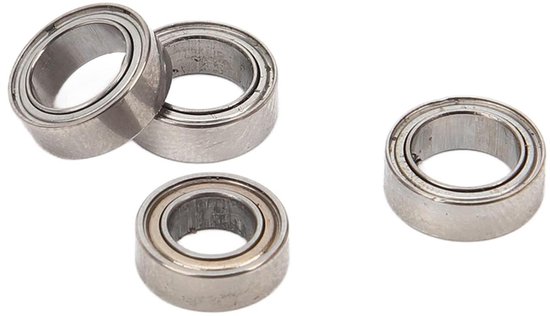 4Pcs Steel Bearing Set Silver Ball Bearings for 16101 16102 16103 16201 1/16 Remote Control Car