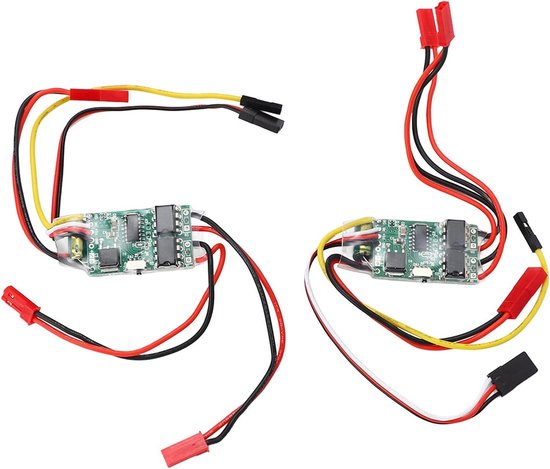Geborsteld ESC 2 Stuks 6V-14V Bidirectioneel voor RC Model Auto Boot Tank 130 180