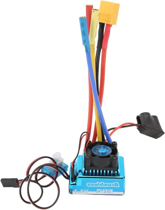 120A Programmeerbare Waterdichte Borstelloze ESC Stofdicht 9e Niveau Acceleratie XT60 Plug voor 1/10 1/8 RC Auto