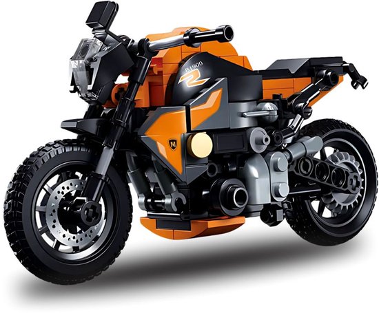 Sluban - 310GS Motorfiets incl. display | City icons speed champions modelbouw | Classic creator f1 motorcycle bouwpakket | Technische motor speelgoed voor kinderen & volwassenen | Compatibel met lego mould king mega | 196 bloks | Vaderdag cadeau
