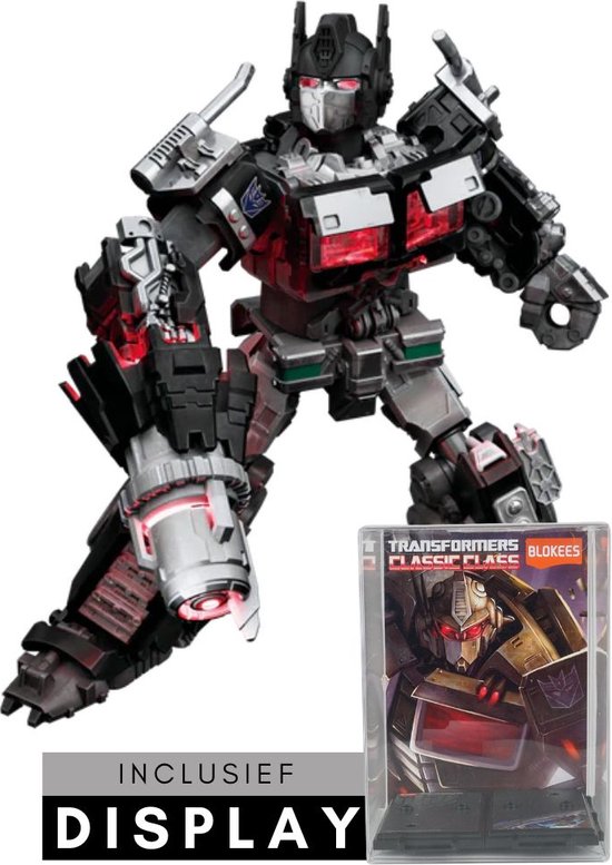 Hasbro - Transformers Black Nemesis Optimus Prime | Auto bots ops | Action Figure Edition | Robot technic modelbouw | Gundam model kit | Speelgoed bouwpakket 6 | Bekend van manga & anime | Niet compatibel met lego of revell