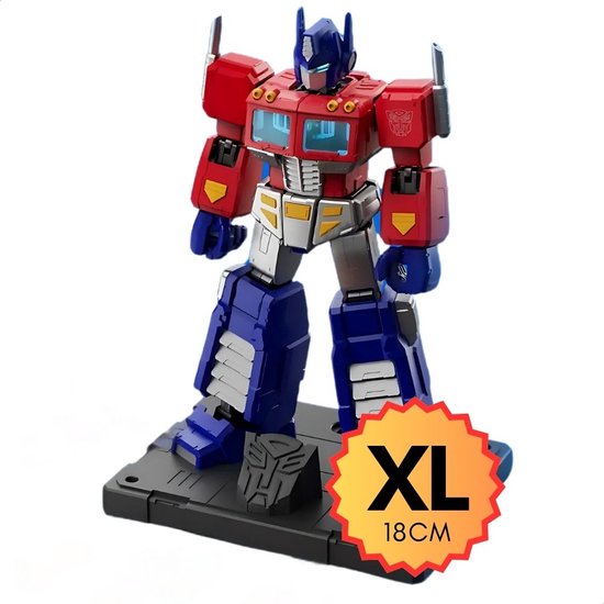 Hasbro - Transformers G1 Optimus Prime incl display box & kaarten | Auto Bots Wars Action Figure Edition | Robot technic modelbouw | Gundam model kit | Speelgoed legacy star bouwpakket | Bekend van manga & anime | Niet compatibel met lego of revell
