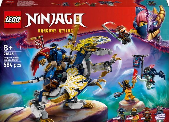 LEGO NINJAGO Rogue's Mecha Drakenrijder Bouwpakket voor Kinderen - 71843