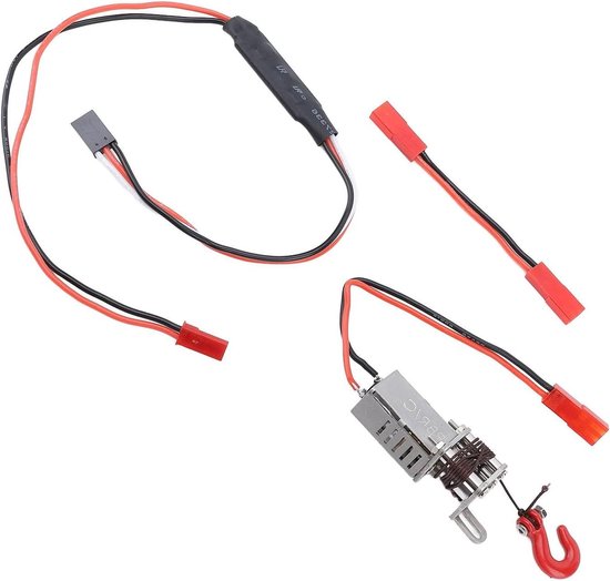 Aluminiumlegering en Ijzer Gesimuleerde Lier Draadloos Afstandsbedieningssysteem voor RC Auto's - Geschikt voor WPL, MN 1/12 1/14 1/16 RC Crawlers