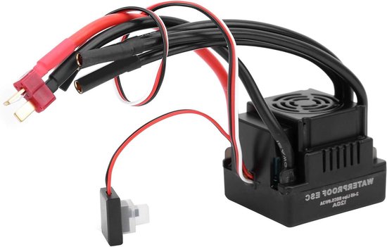 120A Waterdichte Borstelloze RC ESC Elektronische Snelheidsregelaar voor 1/8 RC-auto (T-stekker) - Andere Wandel- en Kampeerbenodigdheden