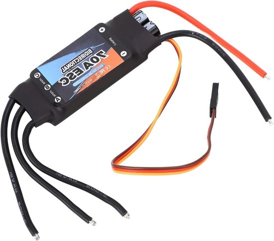 Bidirectionele RC Borstelloze ESC Vervanging - Elektrische Snelheidsregelaar - Zwart - Plug and Play Met deze elektronische componenten kunt u uw RC voertuig eenvoudig upgraden.