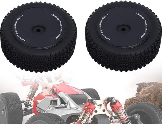 Voorband RC Zwart Banden Modificatie Accessoire voor Wltoys 144001 1/14 RC Auto ((144001-1269))