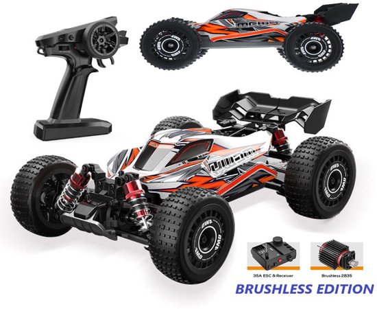 MJX M162 RC Auto – 1:16 Brushless Off-Road Buggy – Radiografisch Bestuurbare Racewagen – Ready to Run - Inclusief Extra Set Wielen
