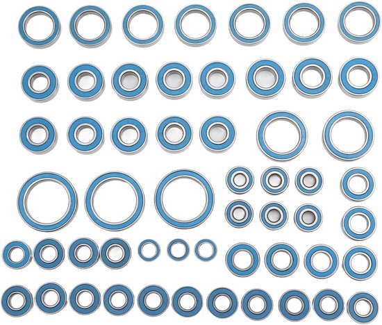 55-delige RC Auto Verzegelde Lager Kit van Upgrade Staal Groefkogellagers - Geschikt voor 1/10 RC Crawler Auto's
