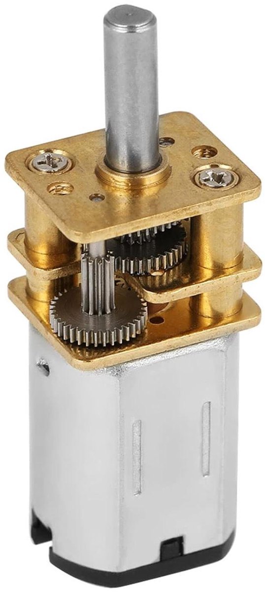 Transmissiemotor DC 6 V 200 tpm - Aandrijfmotor Mini-snelheid Reductietransmissie met Volledig Metalen Aandrijving voor RC Auto Robot Model