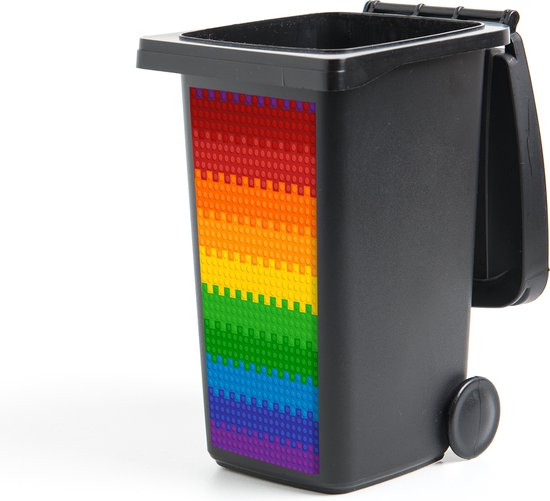 Container sticker Lego - Patoon - Regenboog - 44x98 cm - Kliko sticker