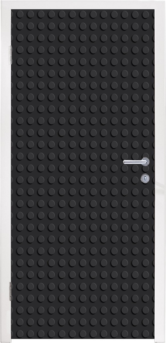 Deursticker Lego - Afbeelding - Zwart - 90x235 cm - Deurposter