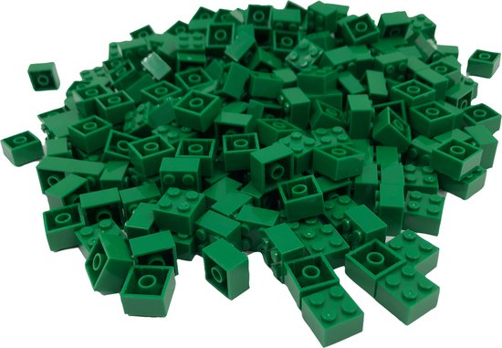 100 Bouwstenen 2x2 | Groen | Compatibel met Lego Classic | Keuze uit vele kleuren | SmallBricks