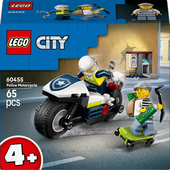 LEGO® City Achtervolging op Politiemotor - 60455