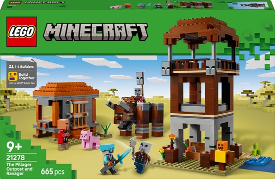 LEGO Minecraft De Plunderaar Buitenpost en Verwoester Bouwpakket - 21278