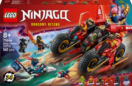 LEGO® NINJAGO® Ninja Strijdvoertuig 3-in-1 Speelset - 71844