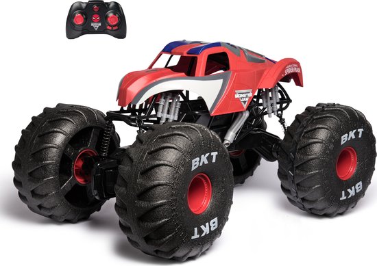 Monster Jam RC Marvel - Mega Spider-Man Monster Truck - geschikt voor elk terrein - ruim 61 cm lang - schaal 1:6