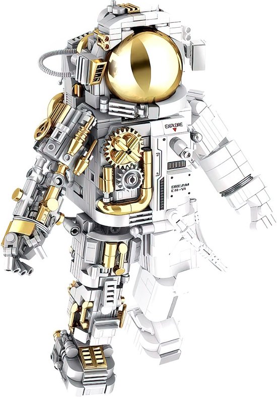 Jaki - LIMITED icons edition Astronaut City Star Ruimtevaarder | Nasa Space Wars Expert | Classic Creator STEM ideas speelgoed | Technic ruimte robot bouwpakket | 1078bouwstenen (compatibel met lego , sluban of Mould King stenen)