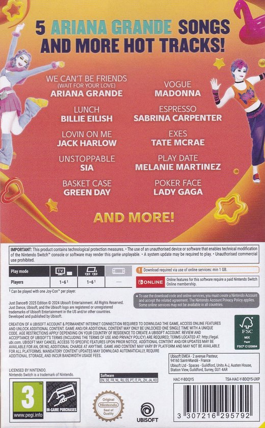 Just Dance 2025 (Code In Box) (Switch)