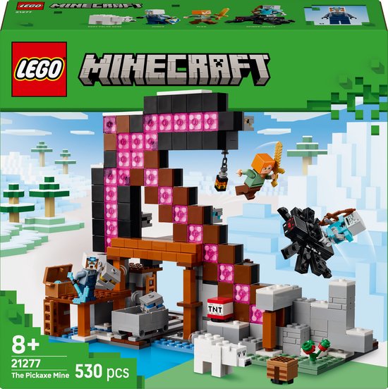 LEGO Minecraft De Pikhouweelmijn Bouwpakket voor Kinderen - 21277