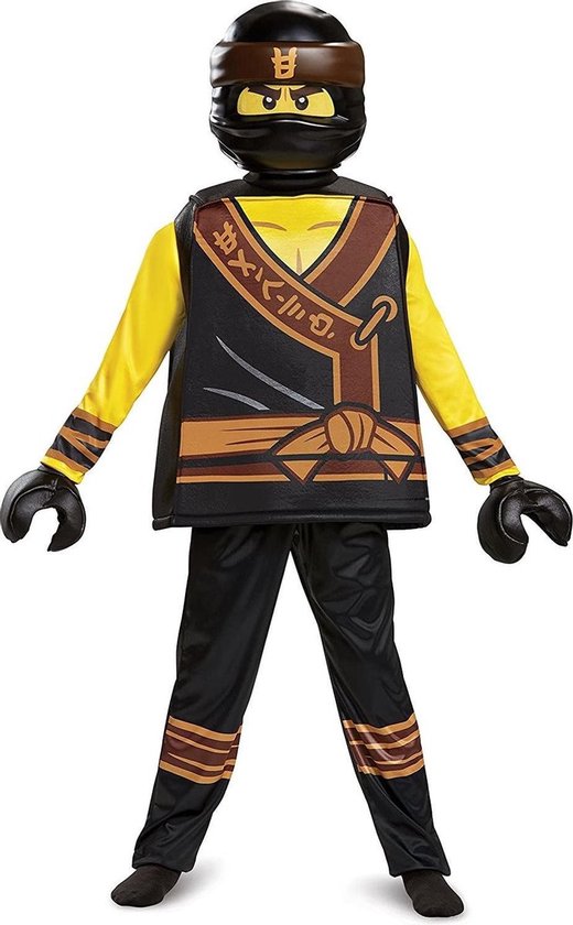 LEGO Ninjago Cole Kostuum – 5-Delig – Maat 128/134 (7-8 jaar) | Word een echte Ninja!