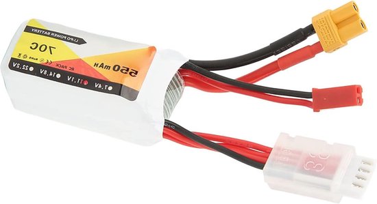11.1V 550mAh 70C 3S Lipo Batterij - Hard Case - JST XT30 Plug - RC Buggy Voertuigen Auto Boot Truck .