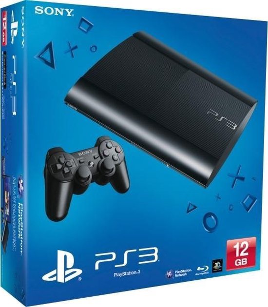 Sony PlayStation 3 Super Slim Console - 12GB - Zwart - PS3